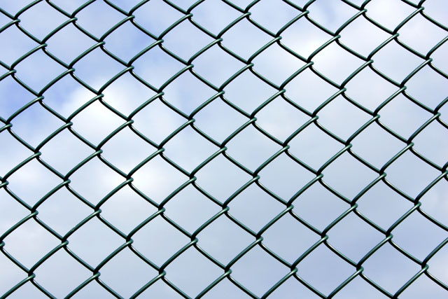 Chain link fence